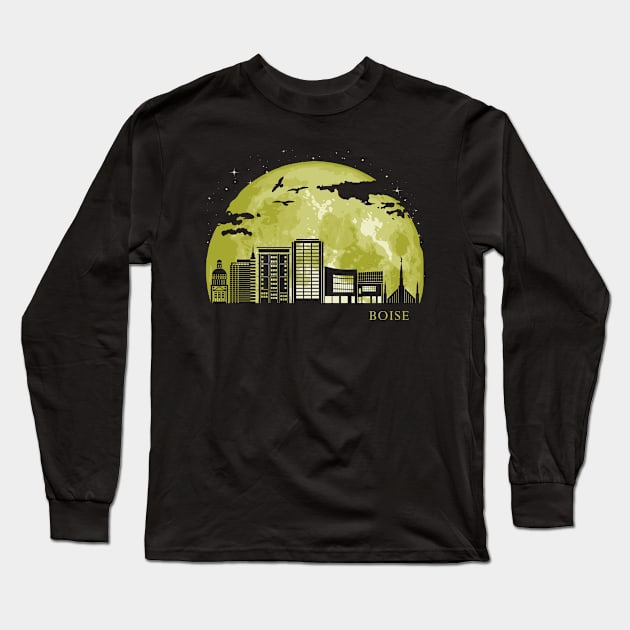 Boise Long Sleeve T-Shirt by Nerd_art